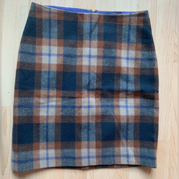 MEXX Wool Plaid Mini Skirt - Picture 1 of 2
